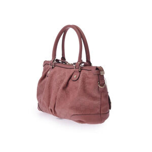 Gucci strap leather ssima handbag pink